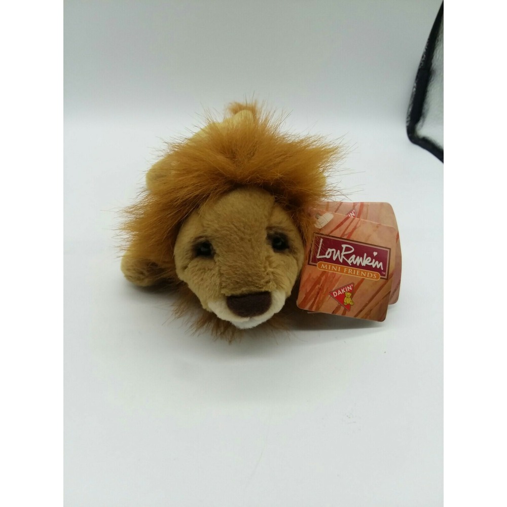 Lou Rankin Dakin Mini Friends Maximillion Lion 10 Inches Brown Paper Tag